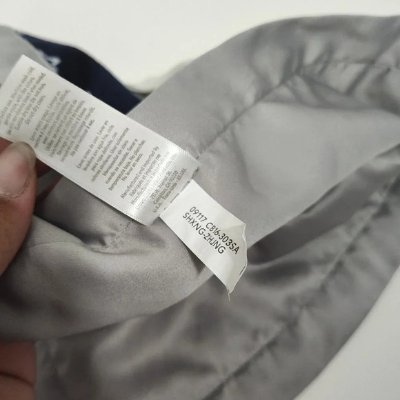 Carters Child of Mine Lovey Security Blanket Dog Gray Blue Stars Plush Rattle - Picture 7 of 7